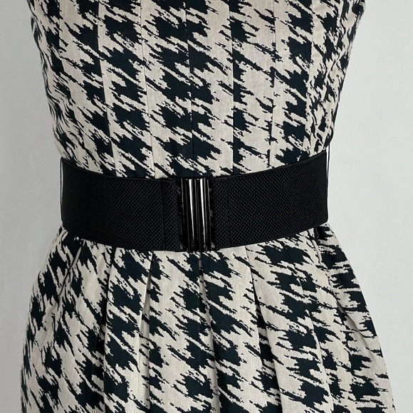 Max & Cleo Belted Pleated Office To Date Night Dress NWOT - Picture 3 of 12